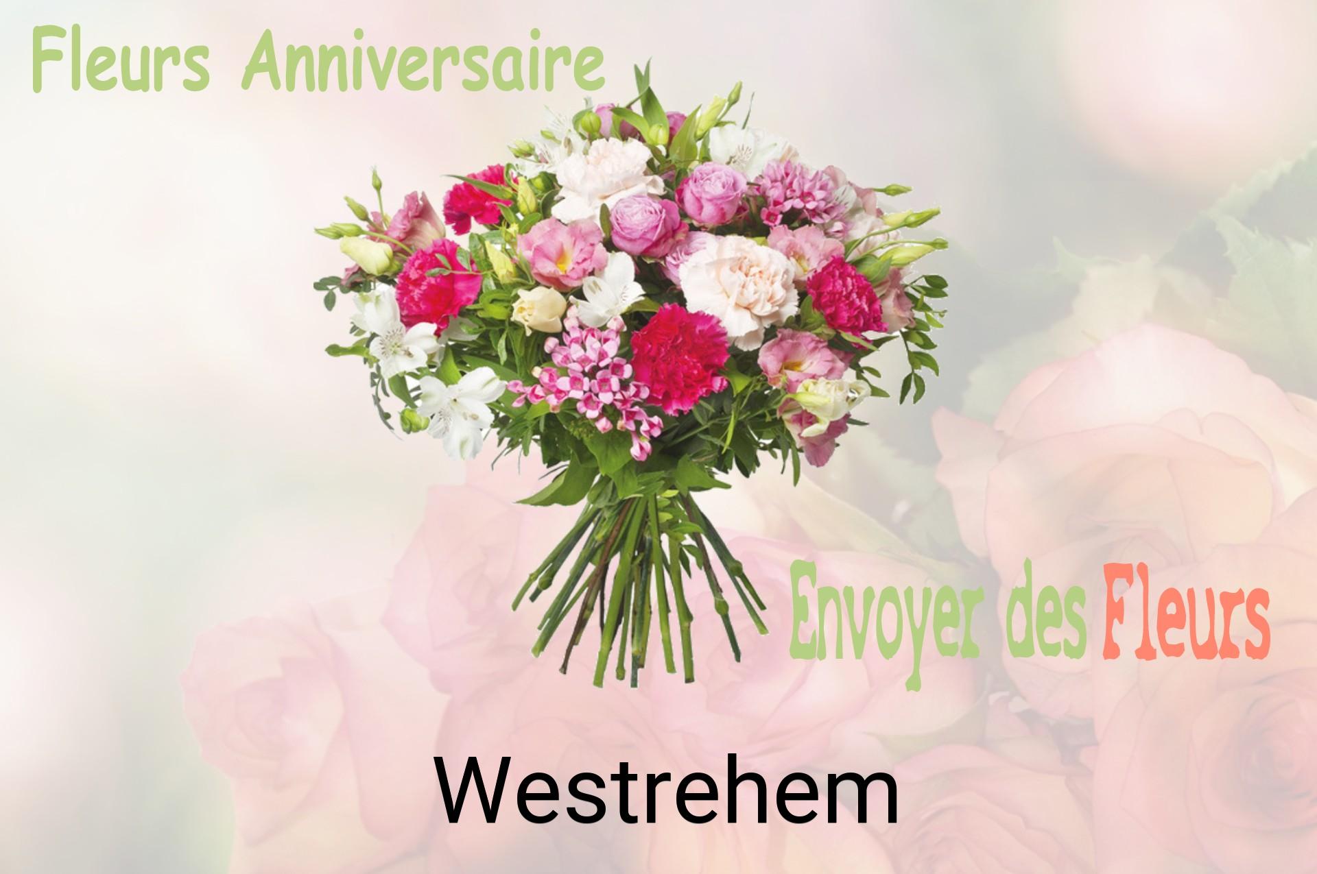 Bouquet de fleurs d’anniversaire livré à Westrehem